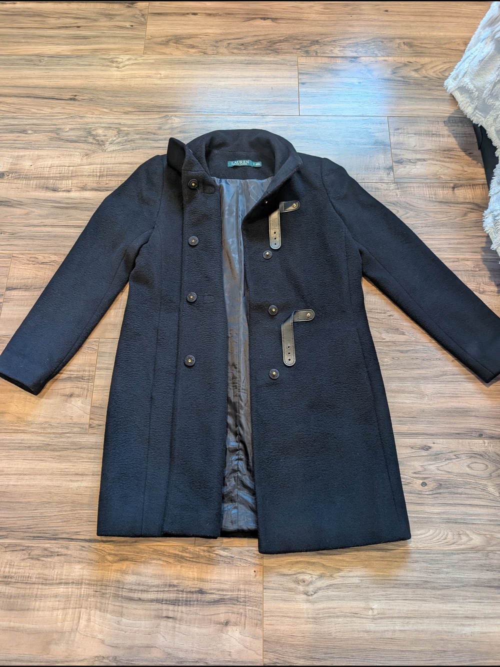 Ralph Lauren Black Men's Wool Toggle Pea Coat